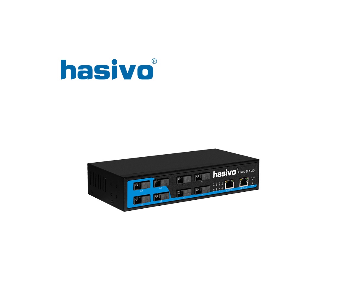 Switch Fiber Gigabit Hasivo F1200-8FX-2G Switch Fiber Gigabit Hasivo F1200-8FX-2G