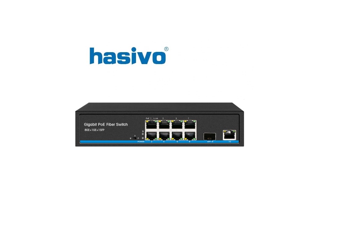 Unmanaged Switch Gigabit PoE HASIVO S1200P-8G-1TS Unmanaged Switch Gigabit PoE HASIVO S1200P-8G-1TS