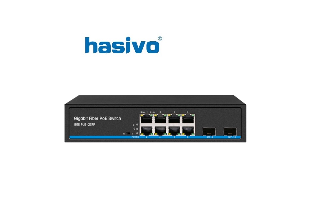 Unmanaged Switch Gigabit PoE HASIVO S1200P-8G-2S Unmanaged Switch Gigabit PoE HASIVO S1200P-8G-2S