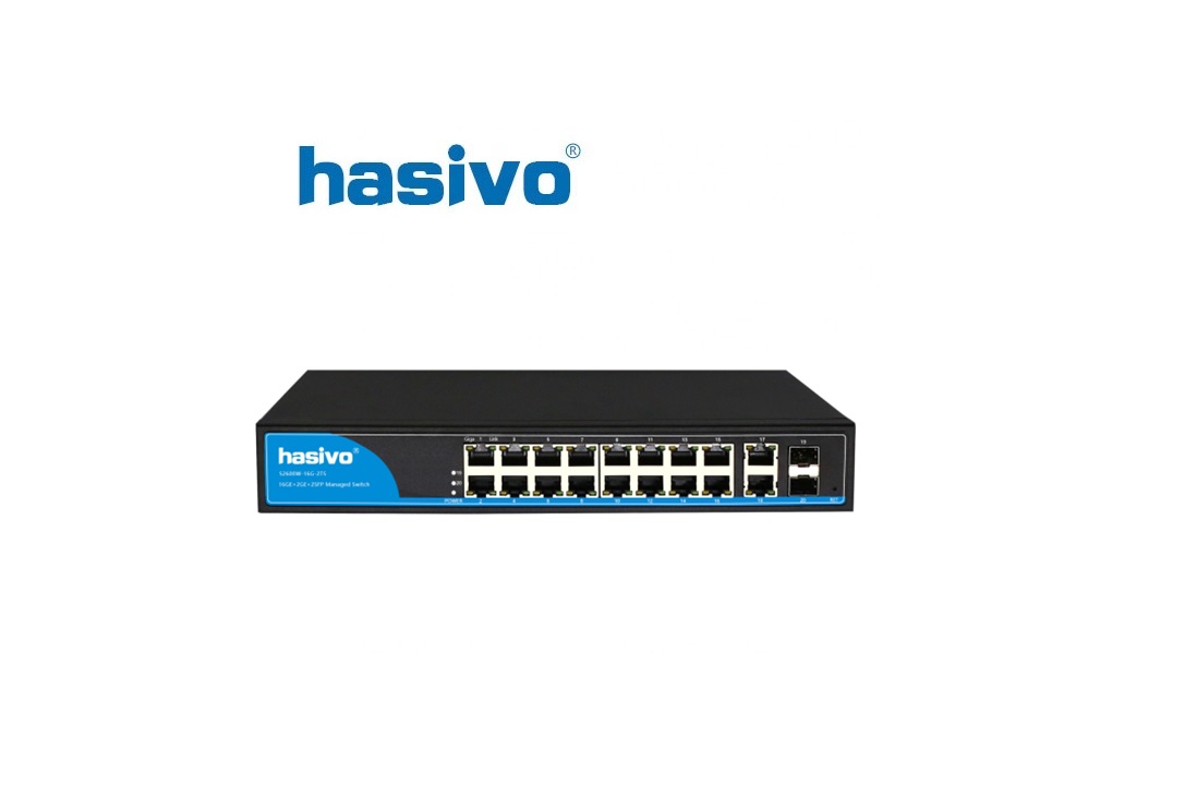Unmanaged Switch Gigabit PoE HASIVO S2600P-16G-2TS Unmanaged Switch Gigabit PoE HASIVO S2600P-16G-2TS