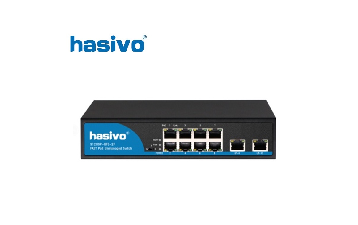 Unmanaged Switch PoE HASIVO S1200P-8F-2F Unmanaged Switch PoE HASIVO S1200P-8F-2F