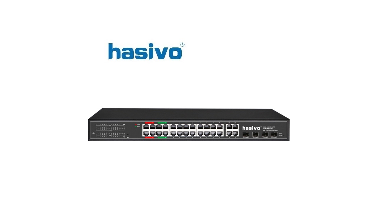 Unmanaged Switch Super PoE HASIVO S5800P-24F-4TC-SUPER Unmanaged Switch Super PoE HASIVO S5800P-24F-4TC-SUPER