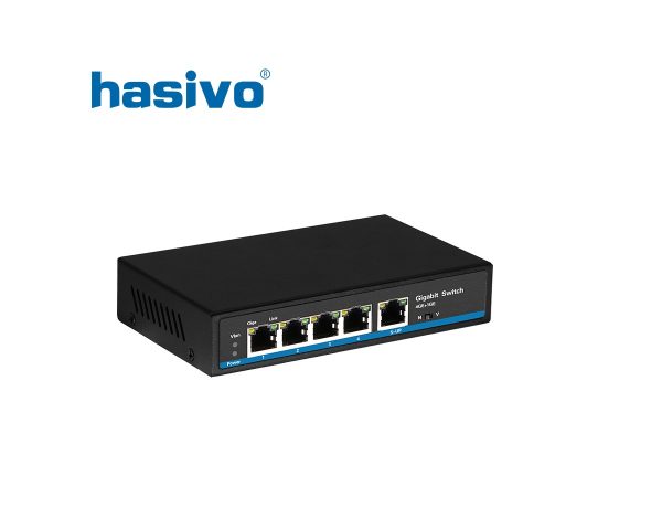 S600P-4G-1G-EX-30W-web Bo mo rong PoE Extender Gigabit 4 port Hasivo S600P-4G-1G-EX-30W