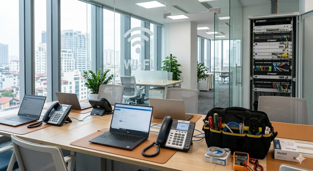 Lắp đặt tổng đài IP - điện thoại VoIP