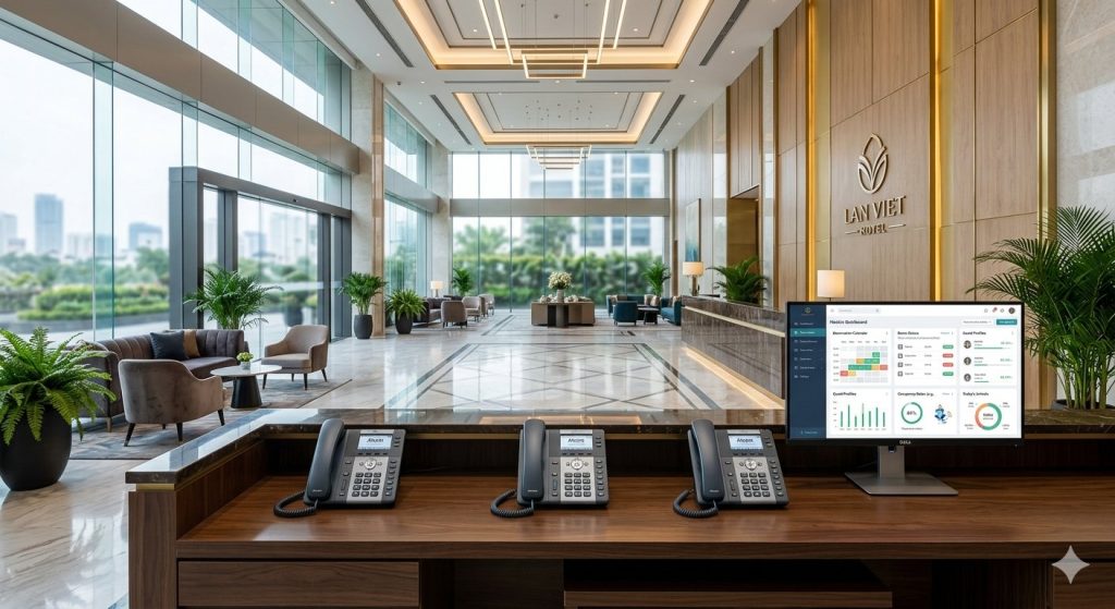Lắp đặt tổng đài điện thoại nội bộ cho khách sạn