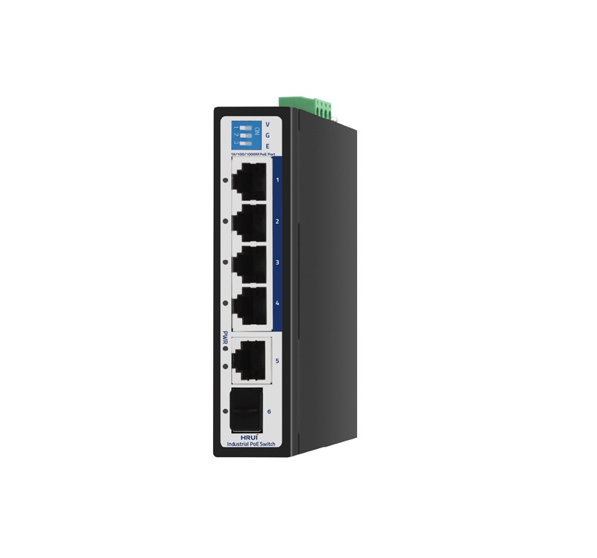 Switch poe cong nghiep HRUI HR500-AFG-411S Switch poe cong nghiep HRUI HR500-AFG-411S