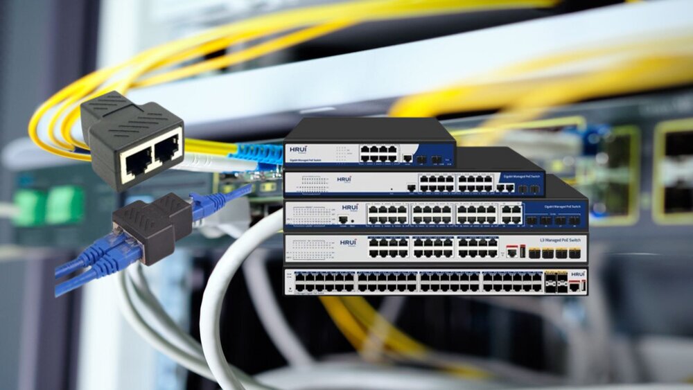 Bộ chia mạng Ethernet Splliter và bộ chuyển mạch Ethernet Switch