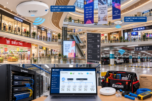 Giải pháp và lắp đặt mạng WiFi-6 cho trung tâm thương mại